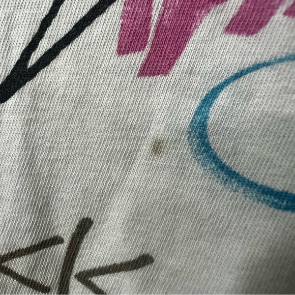 Guess Men's White Graffiti All Over Print Streetwear Skater Cotton Shirt Size S - Picture 8 of 12